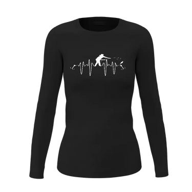 Fishing Heart Beat Women Long Sleeve Shirt